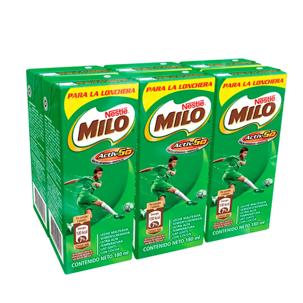 Milo liquido tetrapack x 6 units