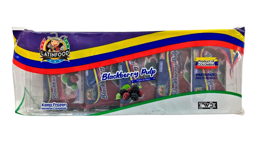 Frozen Blackberry/Mora Pulp 5 Bandejas x 10 Cojines
