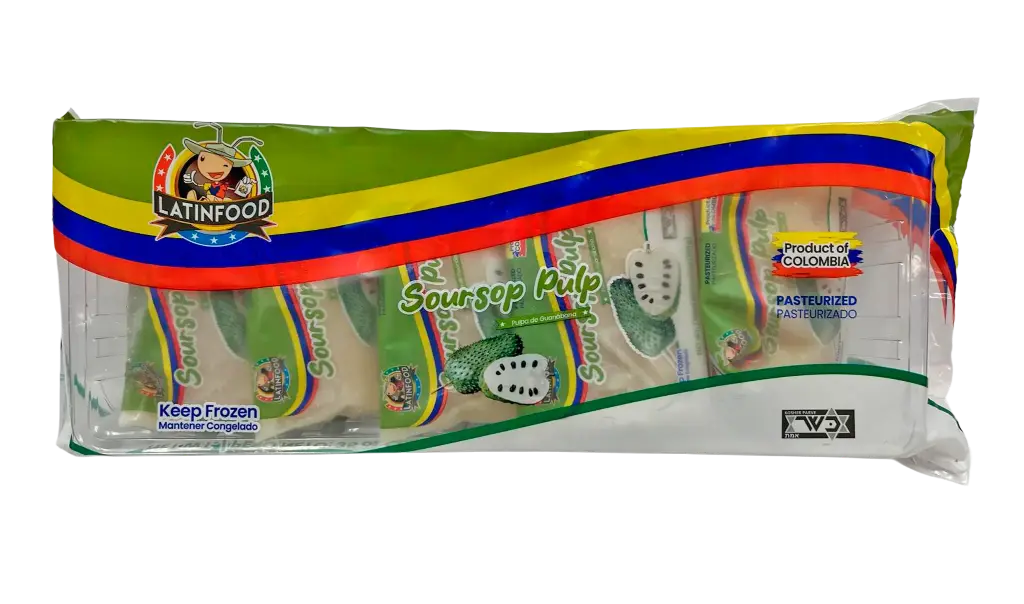 Frozen Sousop/Guanabana Pulp 5 Bandejas x 10 Cojines