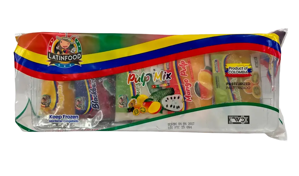 Frozen Mix Fruit Pulp 5 Bandejas x 10 Cojines