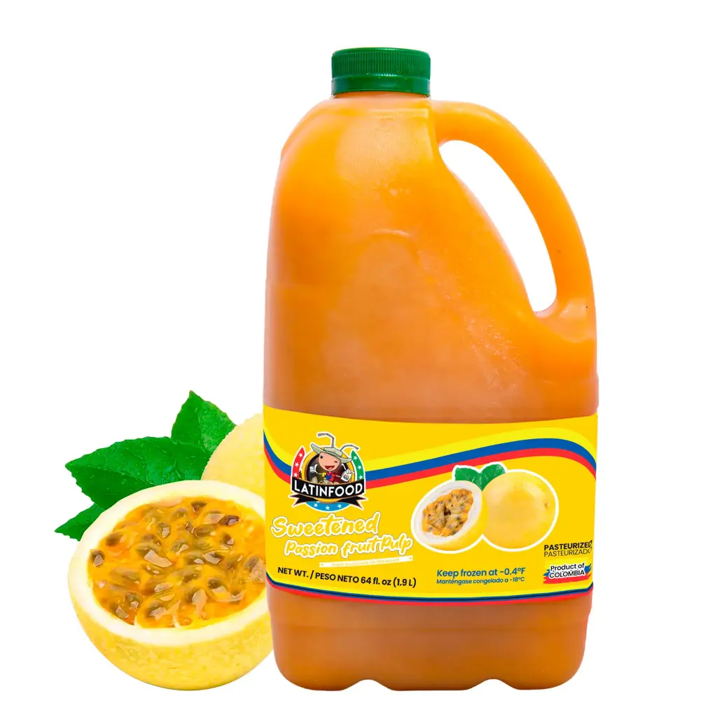 Frozen Passion Fruit/Maracuya Pulp 64oz - Garrafa